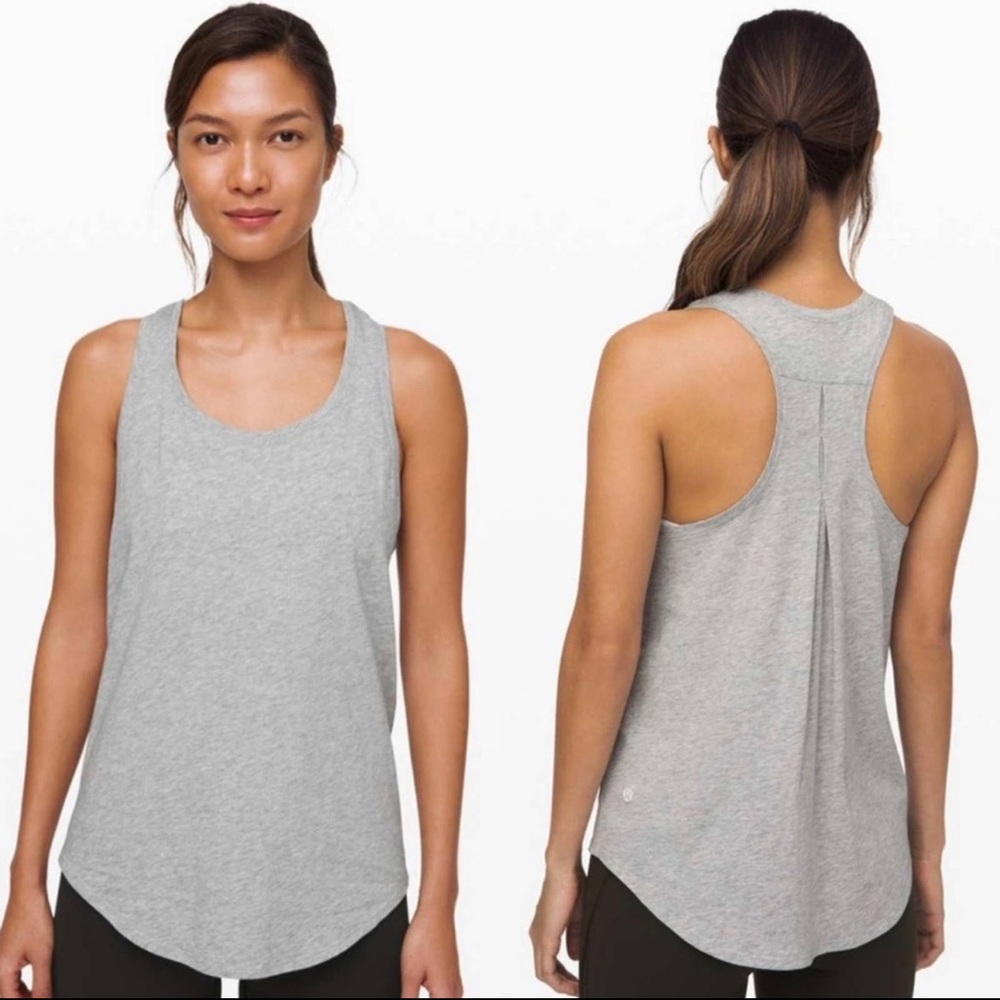 Lululemon Pleated Love Tank Gray